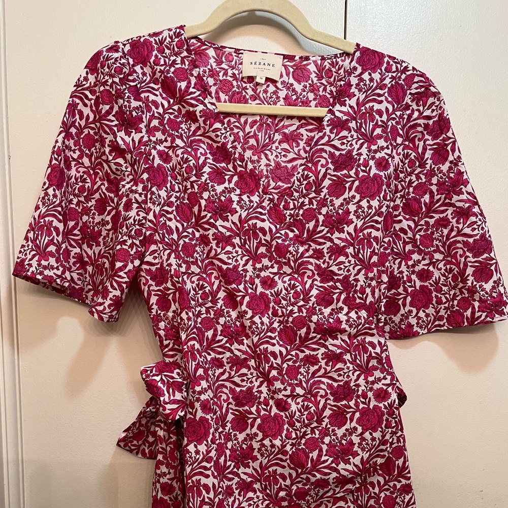 Sézane Shanon Wrap Blouse
